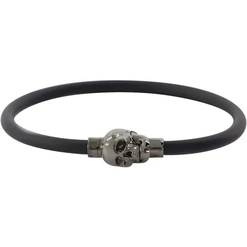 Schwarzes Totenkopf Armband - alexander mcqueen - Modalova