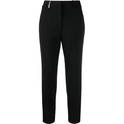 Schwarze Hose Eleganter Stil , Damen, Größe: L - PESERICO - Modalova