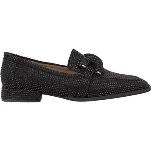 Glitter Moccasin mit Square Toe , Damen, Größe: 38 EU - Alma en Pena - Modalova