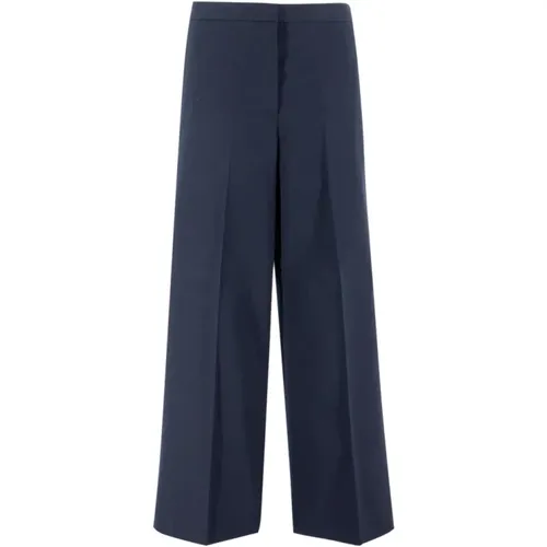 Womens Clothing Trousers Blu Notte Ss24 , female, Sizes: S, M, XS - Fabiana Filippi - Modalova