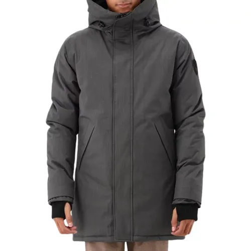 Stahlgrau Crosshatch Parka Nobis - Nobis - Modalova