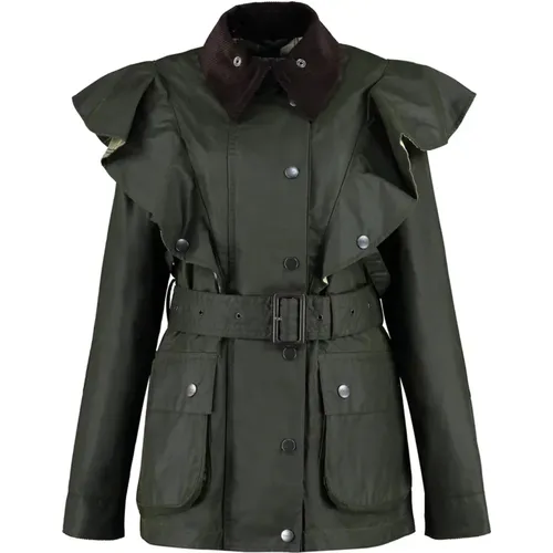 Trendy Cotton Jacket with Corduroy Trim , female, Sizes: XL, 2XL, L - Chloé - Modalova