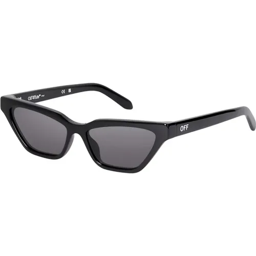 Madison Sunglasses Grey Lenses , female, Sizes: 56 MM - Off White - Modalova