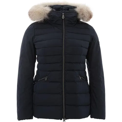 Quilted Jacket with Removable Fur Collar , female, Sizes: XS - Peuterey - Modalova