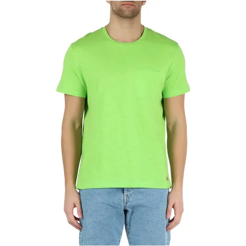 Manderly FIM 01 Cotton T-Shirt , male, Sizes: S, M, XL, L, 2XL - Peuterey - Modalova