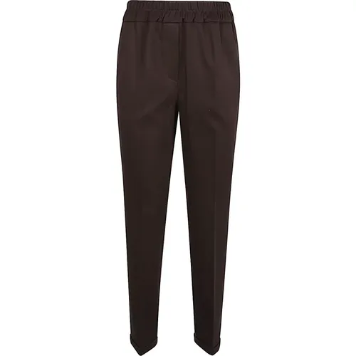 Elasticated Trousers with Pockets , female, Sizes: 2XS, M, S, XL, XS - Via Masini 80 - Modalova