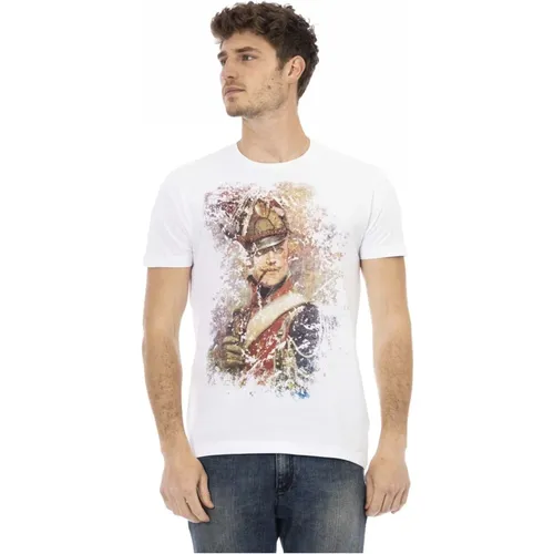 Action Bomuld T-Shirt , male, Sizes: L, 2XL, M, XL - Trussardi - Modalova