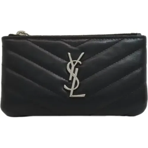 Pre-owned Leather wallets , female, Sizes: ONE SIZE - Saint Laurent Vintage - Modalova