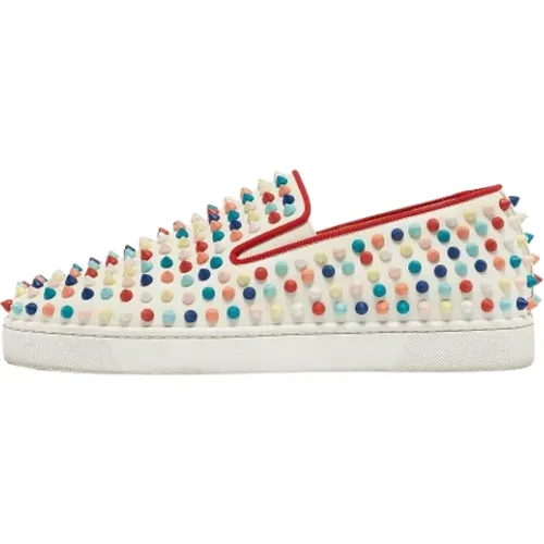 Pre-owned Leather sneakers , female, Sizes: 7 UK - Christian Louboutin Pre-owned - Modalova