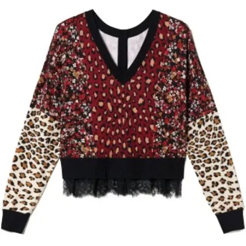 Leopard Blumen Cardigan Set Twinset - Twinset - Modalova