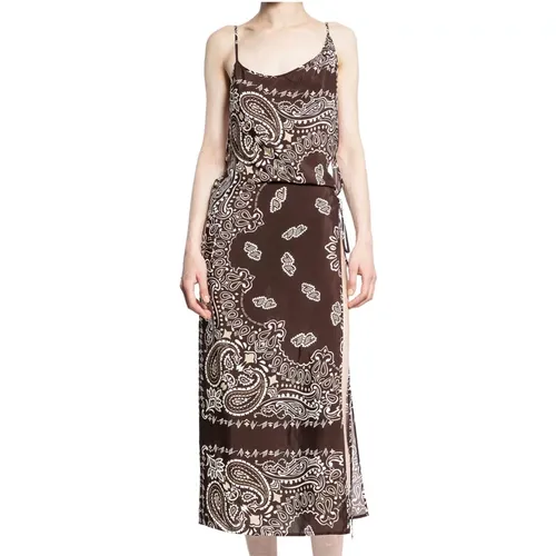 Midi-Kleid mit Bandana-Print - The Attico - Modalova