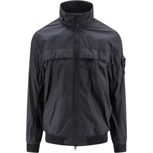 Nylon Jacket with Logo Patch , male, Sizes: XL, S, 2XL, L, M - Stone Island - Modalova
