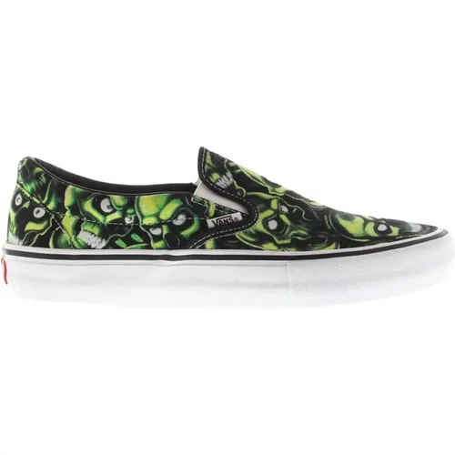 Supreme Skull Pile Grün Slip-On , Herren, Größe: 41 EU - Vans - Modalova