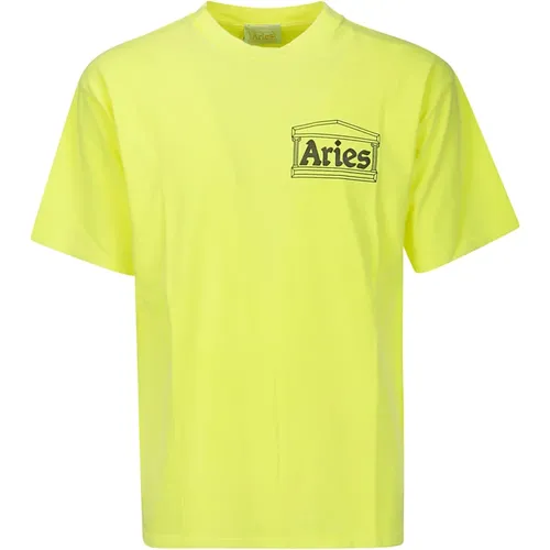T-Shirt , male, Sizes: L, M, S, XS - Aries - Modalova