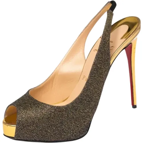 Pre-owned Stoff heels , Damen, Größe: 37 1/2 EU - Christian Louboutin Pre-owned - Modalova