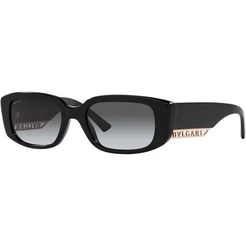 Polarized Rectangular Sunglasses for Women , female, Sizes: 53 MM - Bvlgari - Modalova