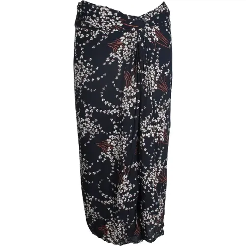 Floral Print Cotton Skirt , female, Sizes: 3 UK - BA&SH - Modalova