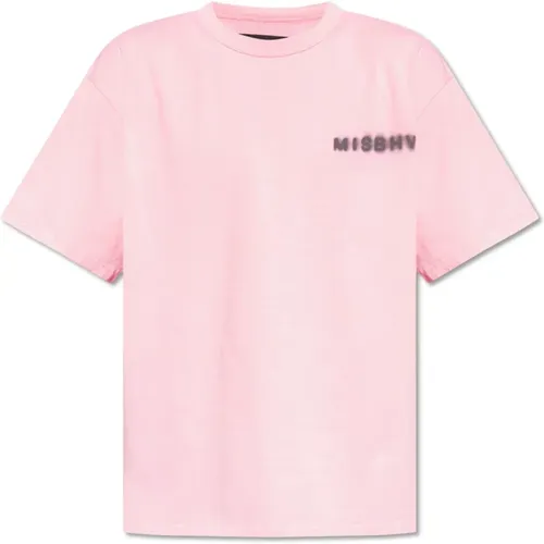 T-Shirt mit Logo , Herren, Größe: L - Misbhv - Modalova