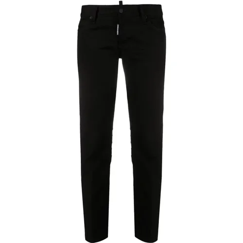 Icon Skinny Cropped Jeans , female, Sizes: 2XS - Dsquared2 - Modalova