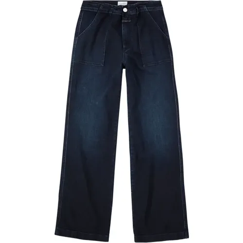 Dunkelblaue Jeans , Damen, Größe: W25 - closed - Modalova