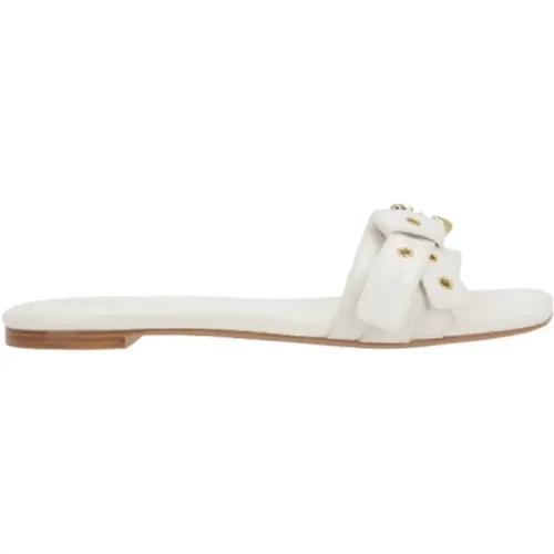 Ivory Leder Slide Sandalen , Damen, Größe: 36 1/2 EU - Chloé - Modalova