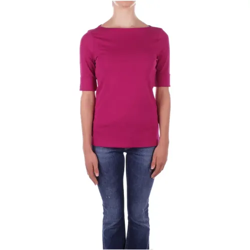 Fuchsia Pullover mit Dreiviertelärmeln , Damen, Größe: XL - Ralph Lauren - Modalova