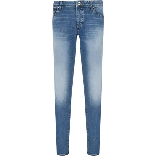 Slim Fit Denim Jeans , Herren, Größe: W31 - Armani Exchange - Modalova