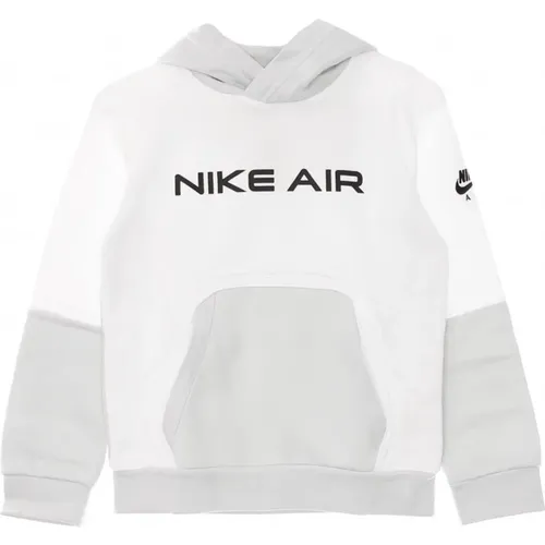 Weiße Air Kapuzenpullover - Streetwear Kollektion , Herren, Größe: M - Nike - Modalova