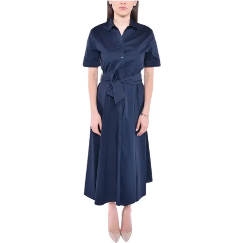 Blaues Popeline-Hemd Kleid Woolrich - Woolrich - Modalova