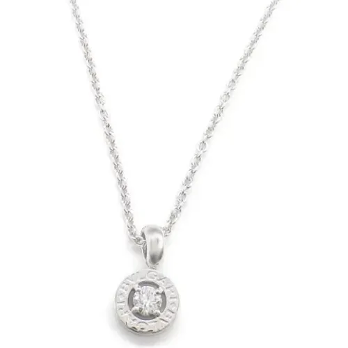 Pre-owned White Gold necklaces , female, Sizes: ONE SIZE - Bvlgari Vintage - Modalova