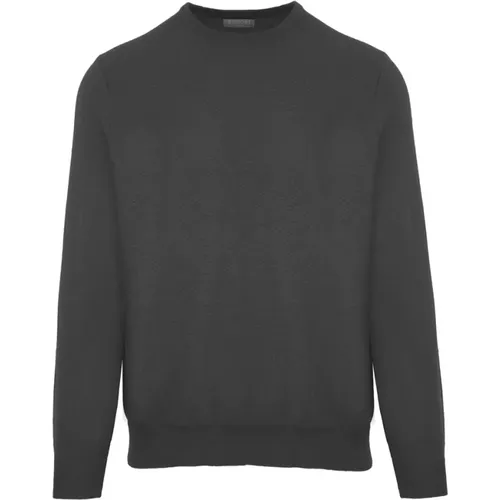 Grauer Wollrollkragenpullover mit Kaschmir , Herren, Größe: XL - Malo - Modalova