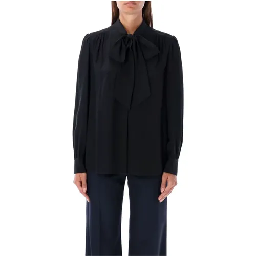 Lavallier Silk Shirt , female, Sizes: S, XS - Chloé - Modalova