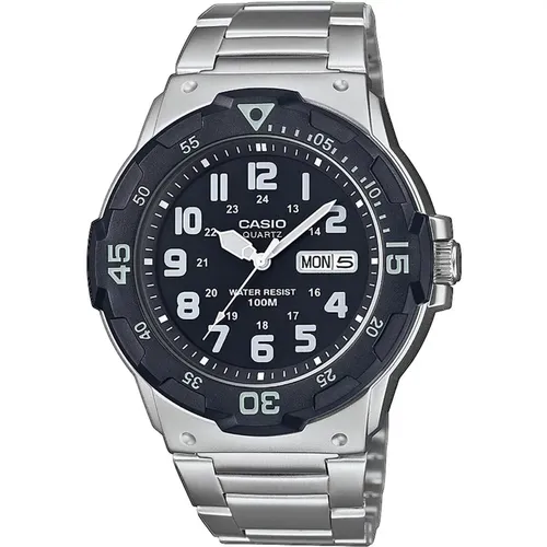 Mens Watch Mrw-200Hd-1Bvef, Quartz, 43mm, 10Atm , male, Sizes: ONE SIZE - Casio - Modalova