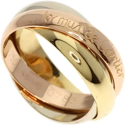 Pre-owned Gold rings , female, Sizes: ONE SIZE - Cartier Vintage - Modalova