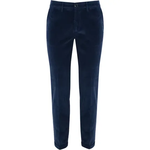 Blaue Samthose Slim Fit Re-Hash - Re-Hash - Modalova