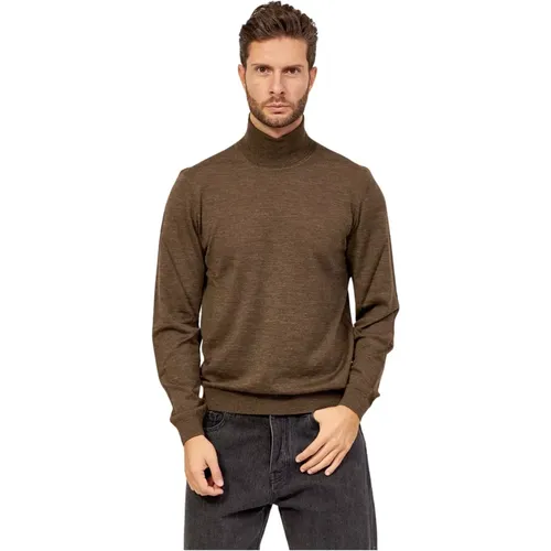 Herren Slim Fit Pullover mit hohem Kragen - Hugo Boss - Modalova