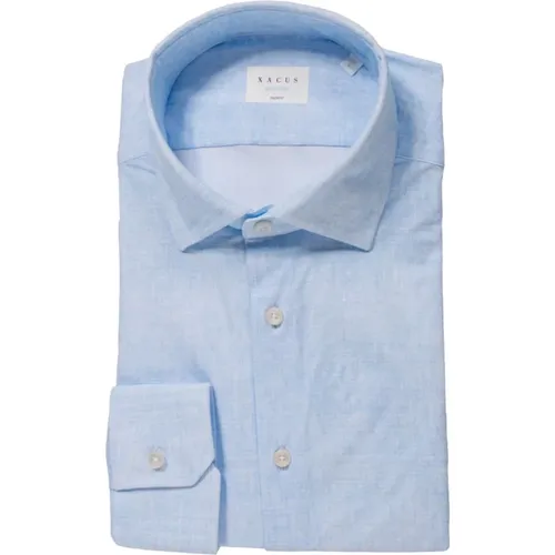 French Collar Casual Shirt , male, Sizes: M, L, 2XL - Xacus - Modalova