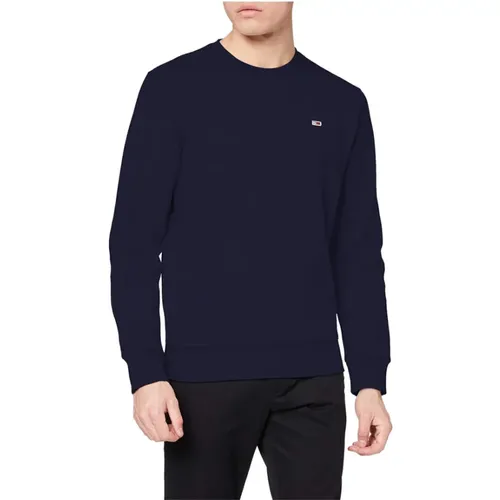 Regular Fleece C Neck Pullover , Herren, Größe: S - Tommy Hilfiger - Modalova