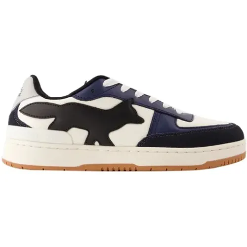 Leather sneakers , female, Sizes: 6 UK, 7 UK, 5 UK - Maison Kitsuné - Modalova