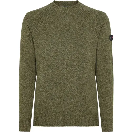 Weicher Wollmischung Crew-neck Pullover , Herren, Größe: M - Peuterey - Modalova