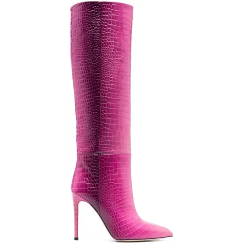 Elegant Closed High Heel Boots , female, Sizes: 5 1/2 UK, 4 1/2 UK, 7 UK, 6 UK, 5 UK, 3 UK, 4 UK - Paris Texas - Modalova