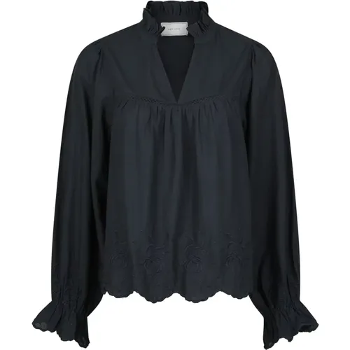 Bestickte Navy Bluse Neo Noir - NEO NOIR - Modalova