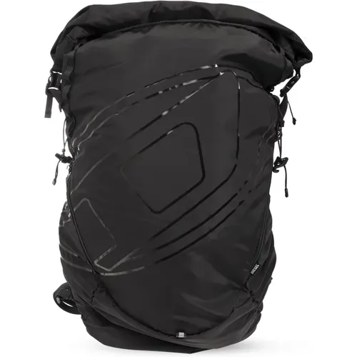 ‘Drape’ backpack with logo , male, Sizes: ONE SIZE - Diesel - Modalova