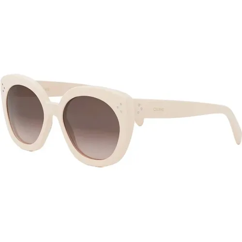 Ivory Brown Gradient Sunglasses , female, Sizes: 56 MM - Celine - Modalova