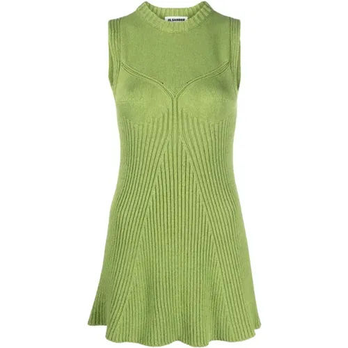 Versatile A-Line Top Moss , female, Sizes: S - Jil Sander - Modalova