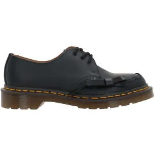 Schwarze Leder Derby Schuhe mit Schleife - Comme des Garçons - Modalova