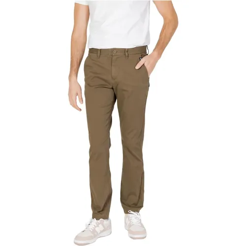 Grüne Baumwollhose mit Taschen , Herren, Größe: W34 L32 - Tommy Jeans - Modalova