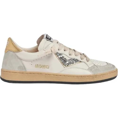 Sneakers with Grey Suede Details , female, Sizes: 7 UK, 4 UK, 6 UK, 3 UK - 4B12 - Modalova