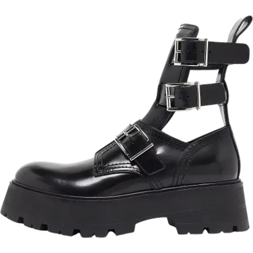 Pre-owned Leder boots - Alexander McQueen Pre-owned - Modalova