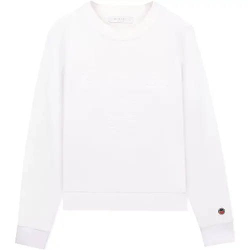 Ecru Boxy Sweatshirt , female, Sizes: M, XS, L, S, XL - Busnel - Modalova